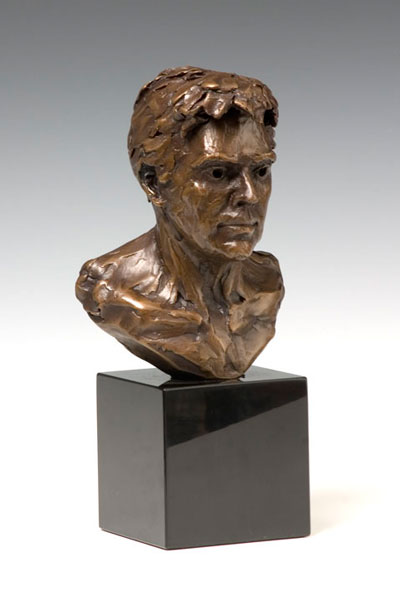 jesse bronze bust sculpture right view
