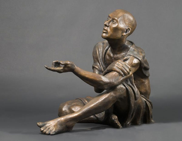 Truthseeker Life-size Bronze Sculpture Left view