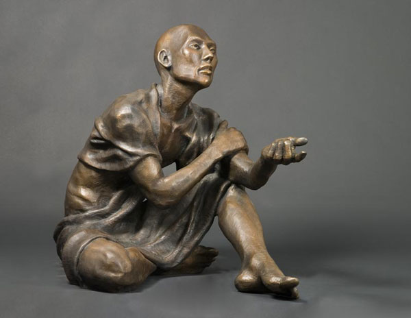 Truthseeker Life-size Bronze Sculpture Right view